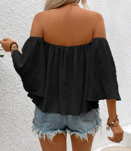 Casual Women's Loose Short Sleeved Blouse