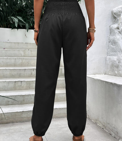 Elasticated High-waisted Wide-legged Niners