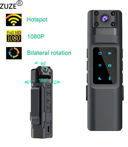 2024 NEW WIth Wifi Hotspot Mini Camera 1080P Portable Digital Video Recorder Body Camera Night Vision DVR Miniature Camcorder