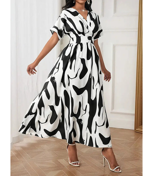 Printed Waist-controlled Women's Wear Dress