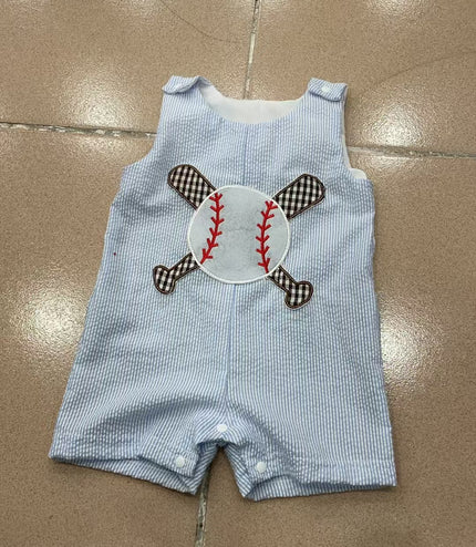 Boys Fashion Personality Baseball Vest Jumpsuit