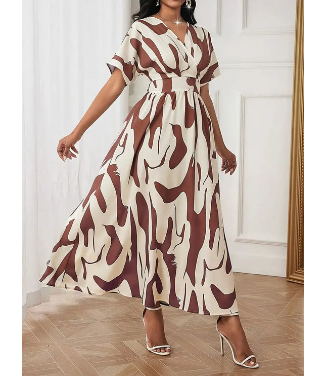 Printed Waist-controlled Women's Wear Dress