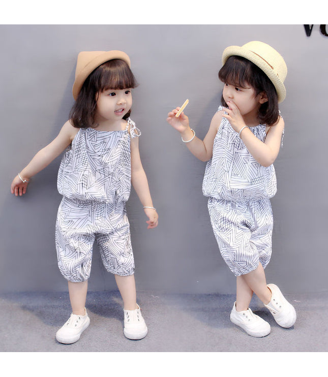 Summer Girl Camisole Kids Two Piece Set