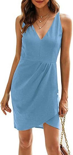 Women's Tight Sleeveless V-neck Slim Fit