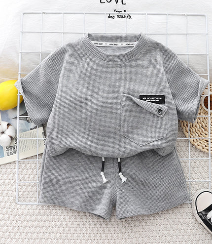 Children's Summer Clothing Casual Cotton Short Sleeve Two-piece Set
