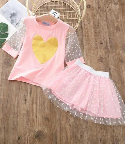 Summer Children Clothes Big Bow T-Shirt Shorts Clothing Set