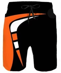European And American 3D Digital Printing Leisure Irregular Shorts
