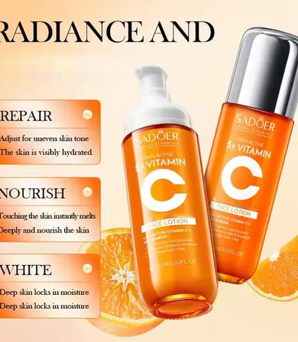 Vitamin C Facial Cleanser &amp; Eye Cream Set – Brighten, Hydrate, and Refresh