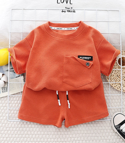 Children's Summer Clothing Casual Cotton Short Sleeve Two-piece Set