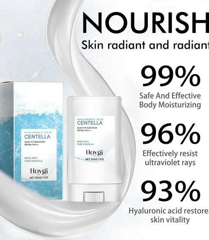Hyaluronic Acid Face Serum &amp; SPF 50+ Sun Stick – Hydration and Protection in One