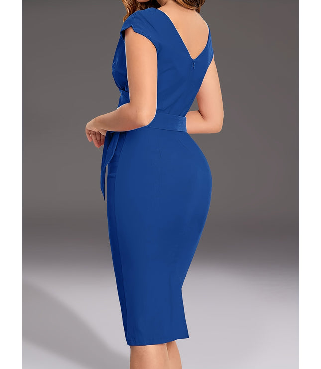 European And American Women's Short Sleeve Dress