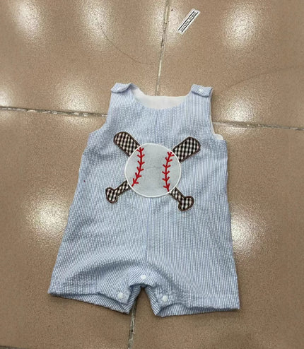 Boys Fashion Personality Baseball Vest Jumpsuit