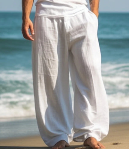 Outdoor Casual Pants Beach Solid Color Straight