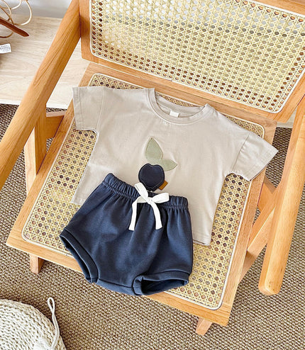 Summer Children's Fruit Patch T-shirt Shorts Set