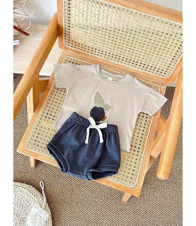 Summer Children's Fruit Patch T-shirt Shorts Set