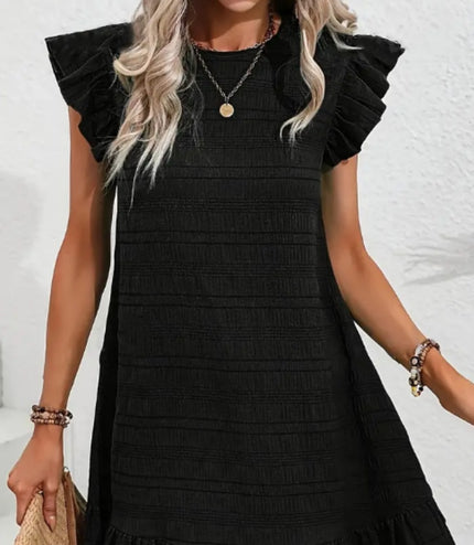 Casual And Fashionable Women's Pleated Waistband Dress