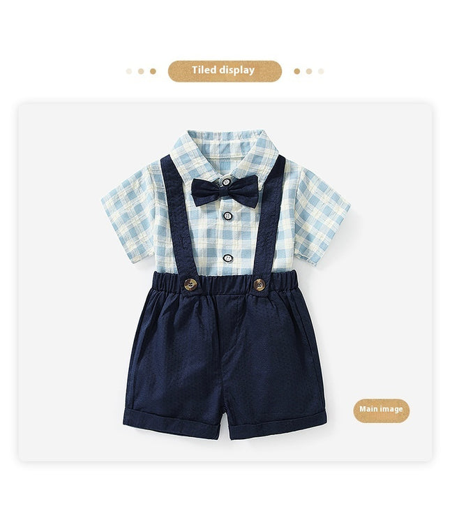 Children's Suit Summer Short-sleeved Overalls