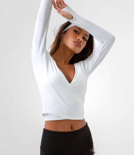 Spring Sports Workout Long Sleeve Yoga Clothes