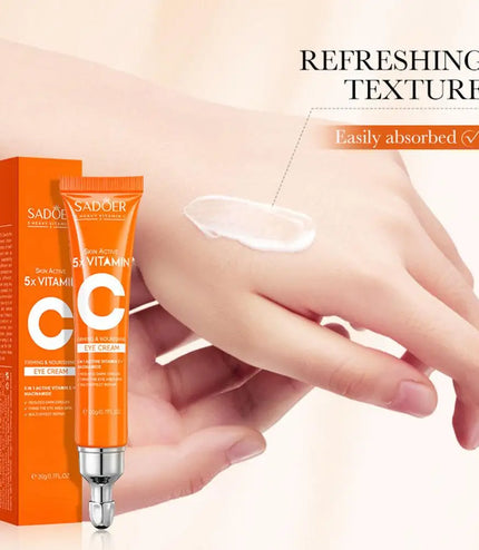 Vitamin C Facial Cleanser &amp; Eye Cream Set – Brighten, Hydrate, and Refresh