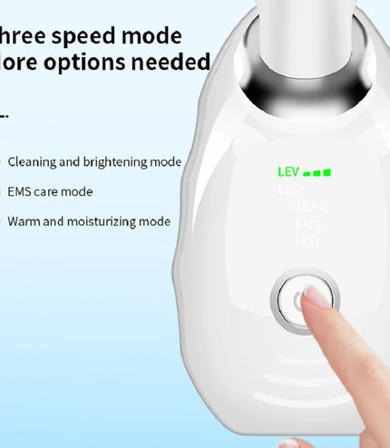 Neck Face Beauty Device Colorful LED Photon Therapy Skin Tighten Reduce Double Chin Anti Wrinkle Remove Lifting Massager