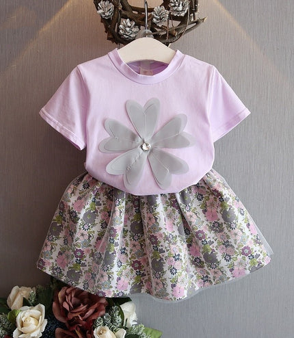Kids Baby Girls Clothing Sets Summer TShirtsskirt Clothes