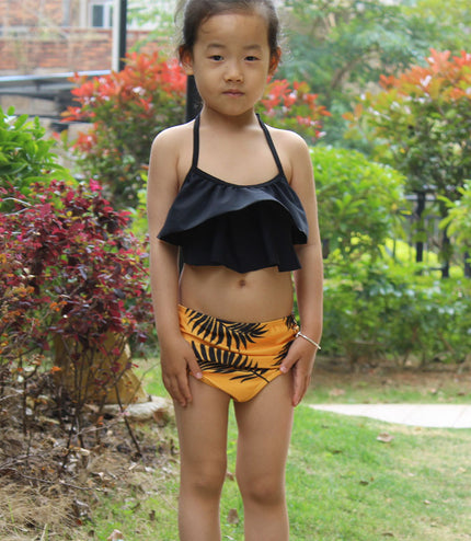 New Children's Swimsuit European And American High Waist Girls' Split Swimsuit Factory Wholesale