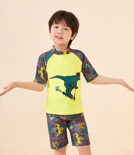Plus Size Youth Trunks Swimming Cap Suit