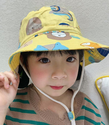 Children's Cotton Summer Sun Protection Hat