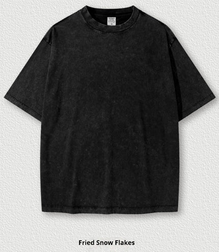 Washed Round Neck Short Sleeve Batik Children's T-shirt
