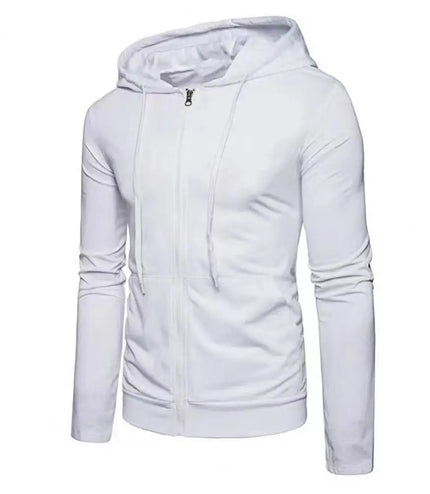 Autumn Men Sweatshirts Long Sleeve Jacket Hoodie Zipper Closure Jacket Male Hoodies Sweatshirt Slim Fit Male Clothing