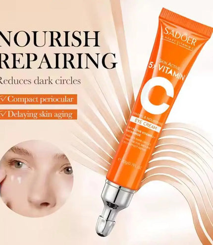 Vitamin C Facial Cleanser &amp; Eye Cream Set – Brighten, Hydrate, and Refresh