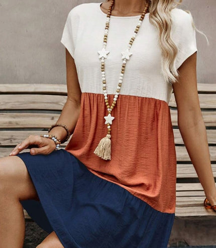 Print V-neck Dress For Women