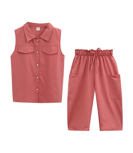 Two-piece Suit Girl Western Style Children Tooling Fashionable Princess
