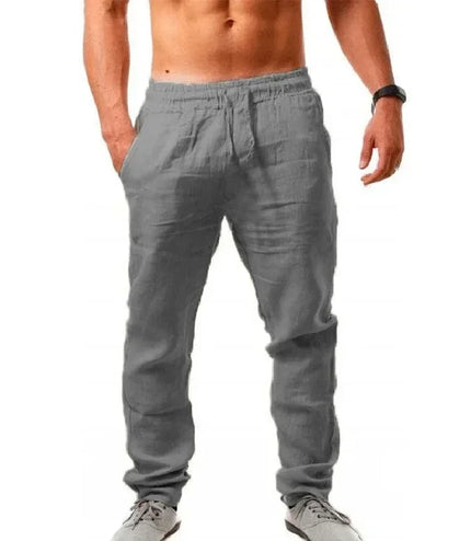 Men's Cotton Linen Wide-Leg Pants – Effortless Comfort &amp; Timeless Style
