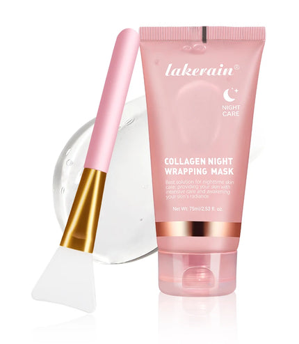 75ml Collagen Peel-off Mask Night Wrapping Facial Mud Firming mask Daily 100g Collagen Jelly Cream Hydrolyzed Collagen Skin Care