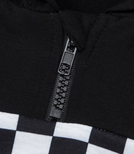 Infant Toddler Black And White Plaid Contrast Color Suit