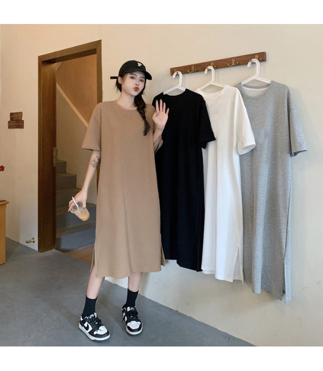 Plus Size Short Sleeve Casual Dress Women