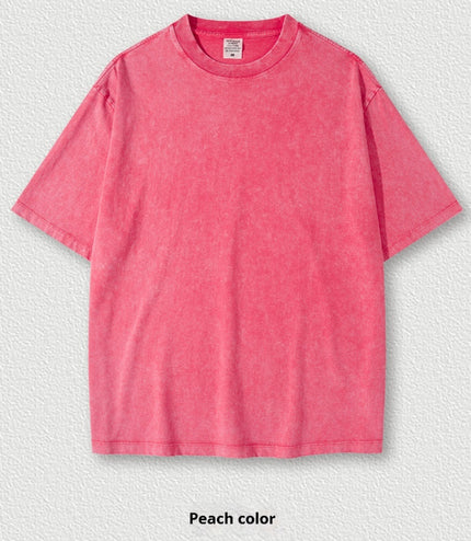 Washed Round Neck Short Sleeve Batik Children's T-shirt