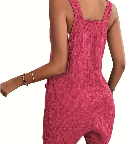 Casual Fashion Suspender Shorts Jumpsuit Strap Pants
