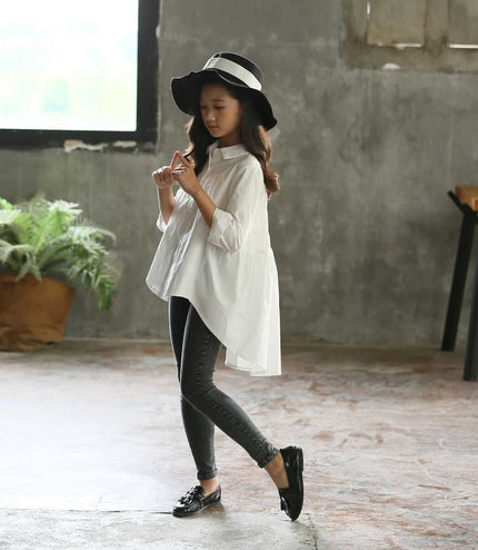 Girls' Big Kids Loose Fashionable Tops  Style Shirts Big Kids' Swallowtails