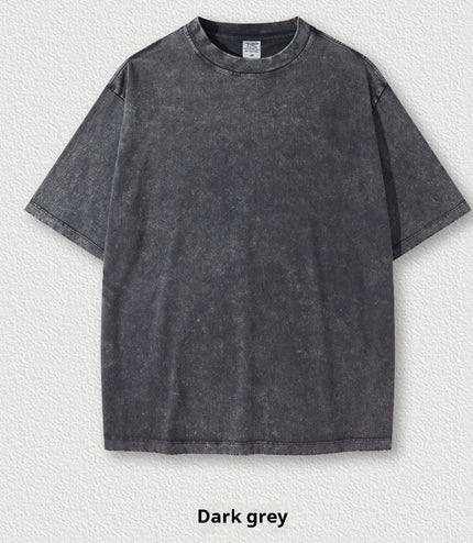 Washed Round Neck Short Sleeve Batik Children's T-shirt