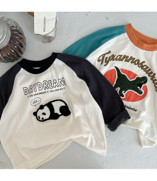Cotton Spring And Autumn New Children's T-shirt Boys' Long Sleeve
