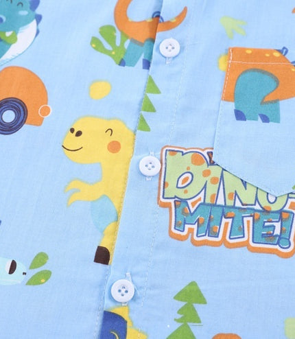 Children's Clothing Summer New Suit Children Cotton Clothes Baby Short Sleeve Shirt