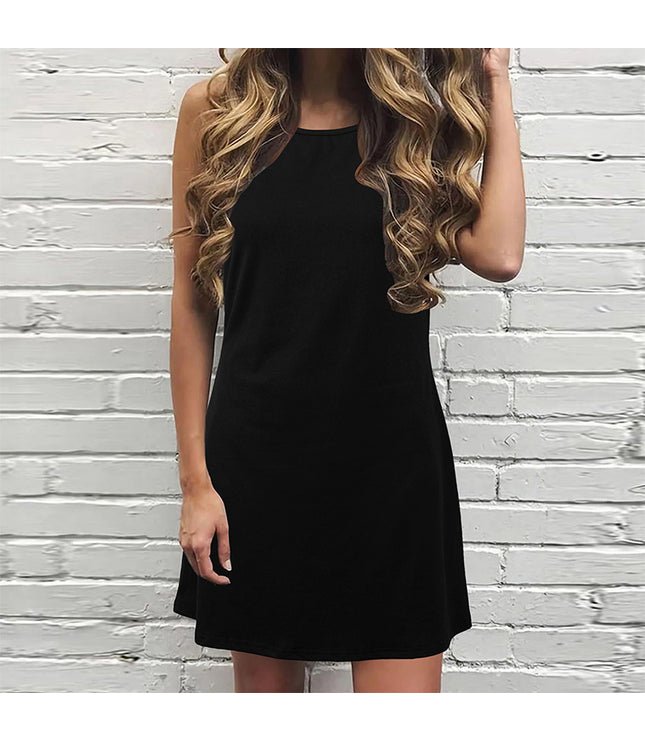 European And American Women's Clothing Vest Dress