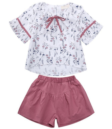 Western Style Children's Two-piece Shorts For Big Kids