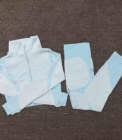 Three-piece Stretch Fitness Pants Sports Yoga Suit