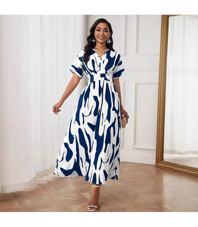 Printed Waist-controlled Women's Wear Dress