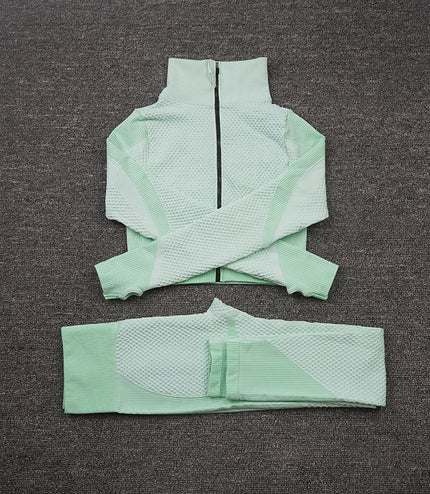 Three-piece Stretch Fitness Pants Sports Yoga Suit