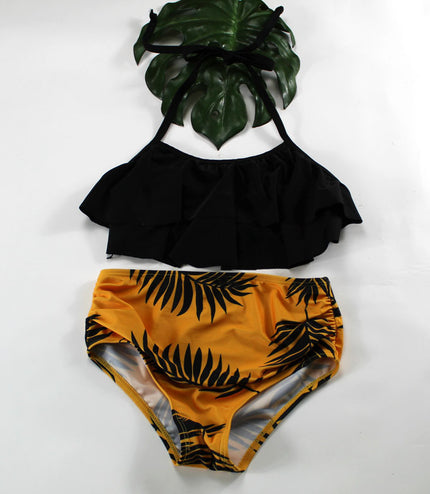 New Children's Swimsuit European And American High Waist Girls' Split Swimsuit Factory Wholesale