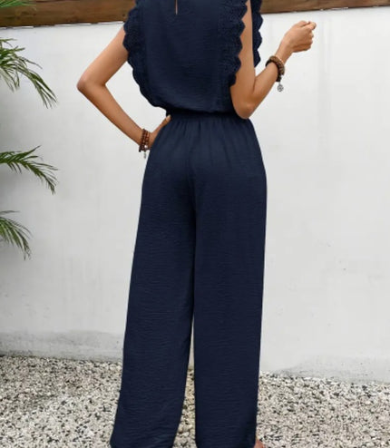 Elegant Exclusive Lace Trim Short Pants Set